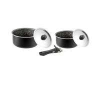 SET 2 CASSERUOLE DA CAMPERGGIO BRUNNER "PIRATE POT 5" IN ALLUMINIO ANTIADERENTE