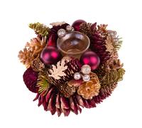 Set 2 Centro Tavola Natale con Quercia Ø22 cm