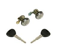 SET 2 CILINDRETTO PORTA PER MIT PAJERO 83 DX SX NOTTOLINO BLOCCHETTO CON CHIAVE