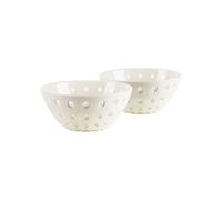Guzzini - Set 2 ciotoline cm. 12 'Le Murrine' (Perla-Bianco)