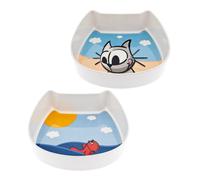 Set 2 Ciotole in melamina modello Summer per gatti Ferribiella