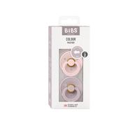 Set 2 Ciucci Colour Rotondo tettarella in Lattice colore Rosa-Lilla Scuro Size 2 | 6+ mesi - Bibs