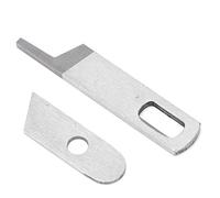 Set 2 Coltelli Tagliacuci Overlock, Lama Superiore Inferiore Acciaio Temperato 0.8mm, Macchina Cucire Ricambio per Singer Serger Elna T-3 T-33 T-34 T-34D, Taglio 4 Strati No Sfrangio