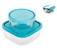 Set 2 Contenitori Frigoverre In Vetro Con Tappo In Plastica Bormioli Rocco