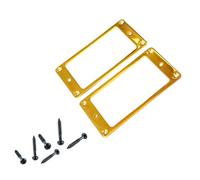 Set 2 Cornici Pickup Per Chitarra Elettrica In Metallo Per Humbucker Piatti