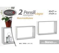 Set 2 Cubo da Parete Scaffale Mensole MODULI PENSILE Moderna BACHECA BIA 40/37cm