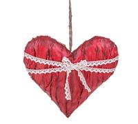 Set 2 Cuori Vetrina con Trina H 32 cm