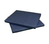SET 2 CUSCINI PER DIVANETTO RATTAN PER SALOTTINO ESTERNO CM 58X51 H 5 BLU