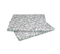 SET 2 CUSCINI PER DIVANETTO RATTAN PER SALOTTINO ESTERNO CM 58X51 H 5 CM RAMAGE