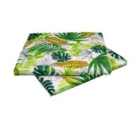 SET 2 CUSCINI PER DIVANETTO RATTAN PER SALOTTINO ESTERNO CM 58X51 H 5 FORESTA