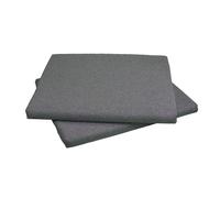 SET 2 CUSCINI PER DIVANETTO RATTAN PER SALOTTINO ESTERNO CM 58X51 H 5 GRIGIO