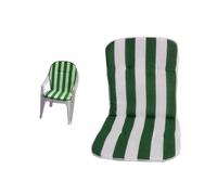 SET 2 CUSCINI PER SEDIA PLASTICA SAGOMATO CON SCHIENALE UNIVERSALE COPRI SEDUTA