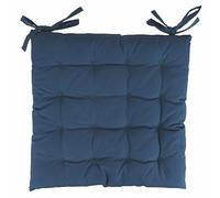 Set 2 Cuscino sedia outdoor idrorepellente blu 40x40 cm, in cotone e poliestere, Estè