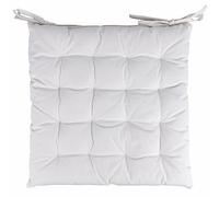 Set 2 Cuscino sedia outdoor idrorepellente ecrù 40x40 cm, in cotone e poliestere, Estè