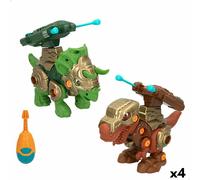 Set 2 Dinosauri Colorbaby 21 x 14 x 9,5 cm articolato Lancia Proiettili 4 Uni