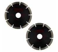 Set 2 dischi rastrellatori diamantati 115 mm spessore di taglio 5,25 e 8 mm