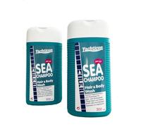 Set 2 Doccia Shampoo Biodegradabile. Ideale per Acqua di Mare, Spiaggia, Campeggio, Barca. Shampoo e detergente adatto a tutta la famiglia. 2 Flaconi da 300 ml ciascuno