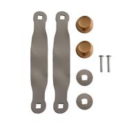 Set 2 eleganti maniglie estraibili per cassetti in pelle per scatole e armadiett