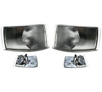 Set 2 Fanale Fanalino Freccia Anteriore Destro e Sinistro Per Ducato Boxer Jumper dal 1994 al 2000 Luce Indicatore Di Direzione Bianco Lampeggiatore Lato Passeggero Guidatore