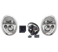 Set 2 Faro Fanale Proiettore Anteriore Sinistro e Destro Per Mini One Cooper R50 R51 R52 R53 dal 2001 al 2004 H7 H7 Con Motore Regolazione Elettrica Gruppo Ottico Luce Fanalino