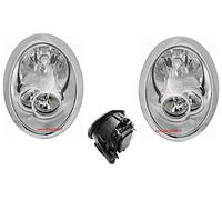 Set 2 Faro Fanale Proiettore Anteriore Sinistro e Destro Per Mini One Cooper Ry R50 R51 R52 R53 Facelift dal 2004 al 2006 H7 H7 Con Motore Regolazione Elettrica Gruppo Ottico Luce Fanalino