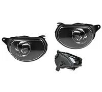 Set 2 Faro Fanale Proiettore Fendinebbia Sinistro e Destro Compatibile Per A3 8p 3 Porte da 2003 a 2008 e Q7 da 2006 a 2009 Parabola Nera Lampadina Alogena H7 Fanalino Faretto Antinebbia Anteriore