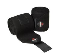 Set 2 fasce per cavalli in tessuto a maglia nero Lemieux