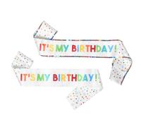 Set 2 Fasce per Compleanno in Raso Scritta “è Mio Compleanno” Decorazioni per Feste di Donna e Ragazza Fascia Regolabile per Accessori Party e Addobbi