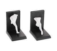 Set 2 Fermalibri Uomo 14,5x12x9,5 cm Reggilibri Mensola Divisorio Supporti Libri