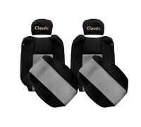 SET 2 FODERE COPRISEDILI CLASSIC NERE E GRIGIE PER RENAULT T POGGIATESTA ESTRAIB