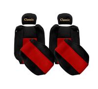 SET 2 FODERE COPRISEDILI CLASSIC NERE E ROSSE PER RENAULT T POGGIATESTA ESTRAIB