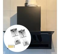 Set 2 Ganci Appendi Cappa Gamma Regolabile con Accessori per Uso Cucina