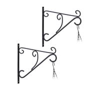 Set 2 ganci portavasi appendivasi supporti piante appendere parete ferro muro