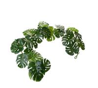 Set 2 Ghirlande 130 cm Monstera 24 Foglie Real Touch