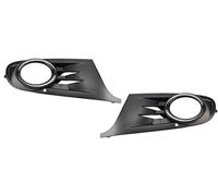 Set 2 Griglia Paraurti Anteriore Dx Sx Per Golf 6 MK6 VI da 2008 a 2012 Cornice Mostrina Inferiore Copertura Fendinebbia Destro e Sinistro Con Anello Cromato