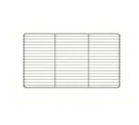 Set 2 griglie in acciaio per barbecue per arrostire e grigliare 45x26 cm