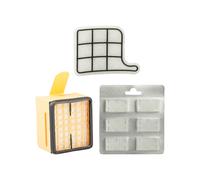 Set 2 Griglie Motore 2 Filtro Hepa e 12 Profumi Bianchi per VK 135/136