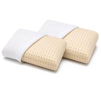 Set 2 Guanciale Memory Foam Forato Ergonomico 72x42 cm - H 15 cm Sostegno Medio