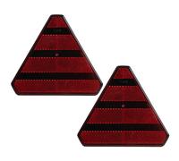 Set 2 Hella Riflettore Fanale Posteriore Rosso Autoadesivo per Caravan Camper