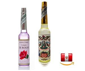 Set 2 in 1 Agua de Florida 270 ml Colonia Violetas 221 ml originale dal Perù effetto rinfrescante favorisce la concentrazione dei pensieri e ci apre all'amore e alla devozione