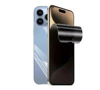 Set 2 in 1 con pellicola protettiva per la privacy in idrogel e protezione posteriore per iPhone 16 Pro Max, protezione anti-spia con cover posteriore in idrogel trasparente