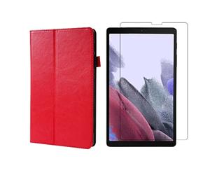 Set 2 in 1 per Samsung Galaxy Tab A7 Lite T220 T225 da 8,7 pollici con Smart Tablet Case + Cover protettiva in vetro temperato