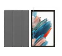 Set 2 in 1 per Samsung Galaxy Tab A8 SM-X200 X205 da 10,5 pollici con custodia per tablet intelligente + copertura protettiva in vetro temperato
