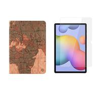 Set 2 in 1 per Samsung Galaxy Tab S7 SM-T870 SM-T875 da 11 pollici con Smart Tablet Case + Cover protettiva in vetro temperato