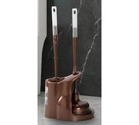 Set 2 in 1 Rosso con Sturalavandini E Spazzolino per WC con Supporto - Strumento Essenziale per La Pulizia del Bagno, per Rimuovere Efficacemente Gli Intasamenti E Mantenere Lordine. A