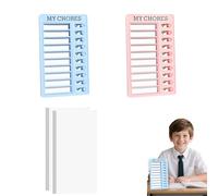 Set 2 Lavagne per Liste di Cose da Fare con 20 Fogli Azzurri, Lavagne Magnetiche per Organizzazione Casa e Ufficio, Adatte a Bambini e Adulti per Pianificazione Giornaliera, Dimensione 30x40