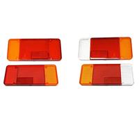 Set 2 Lente Gemma Faro Fanale Fanalino Posteriore DX e SX Per Ducato Boxer Jumper Daily Eurocargo Trasparente Copertura Inferiore Gruppo Ottico Stop Destro Sinistro