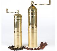 Set 2 macinacaffè manuale turco macina spezie pepe corpo ottone cucina dec
