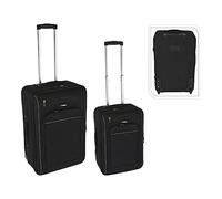 SET 2 MALETAS DE VIAJE NEGRAS