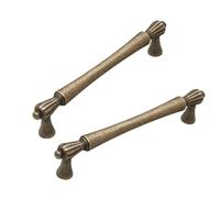 Set 2 maniglie per cassetti in stile vintage in bronzo giallo per personalizzare design interni e progetti ristrutturazione della casa Maniglia per cassetto facile installazione